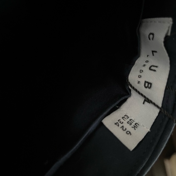 Dani | Navy Halter Neck Tailored Buttoned Bodycon Mini Dress - Picture 4 of 4